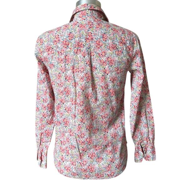 J.Crew x Liberty Pink Floral Print Popover Tunic Size 0 - Picture 4 of 7